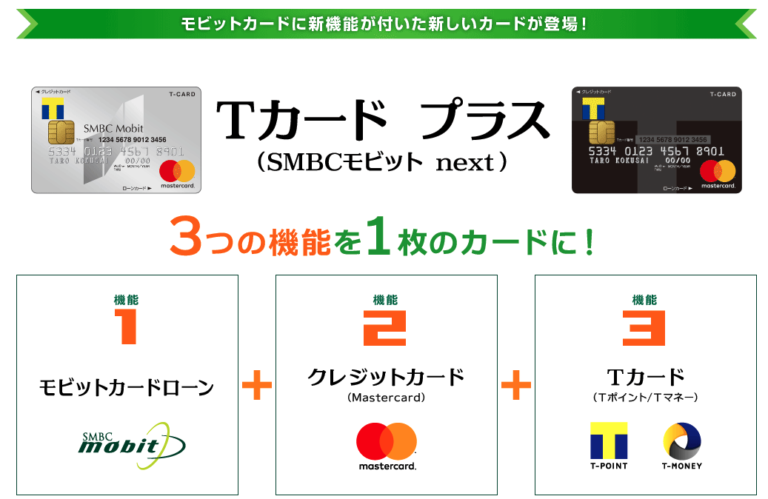 SMBCモビットnextクレジットカードの特徴